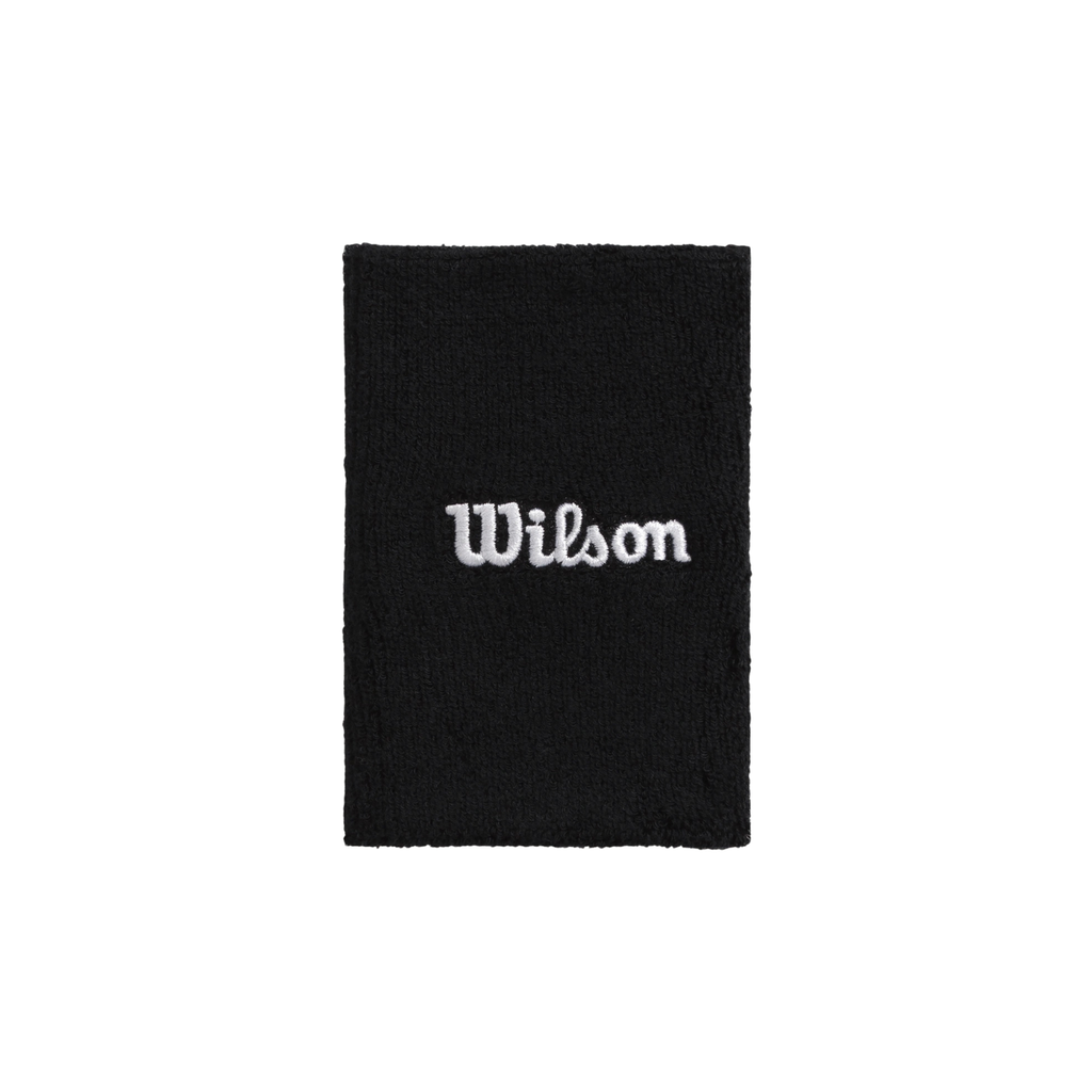 U WIDE TERRY WRISTBANDS BLACK OS