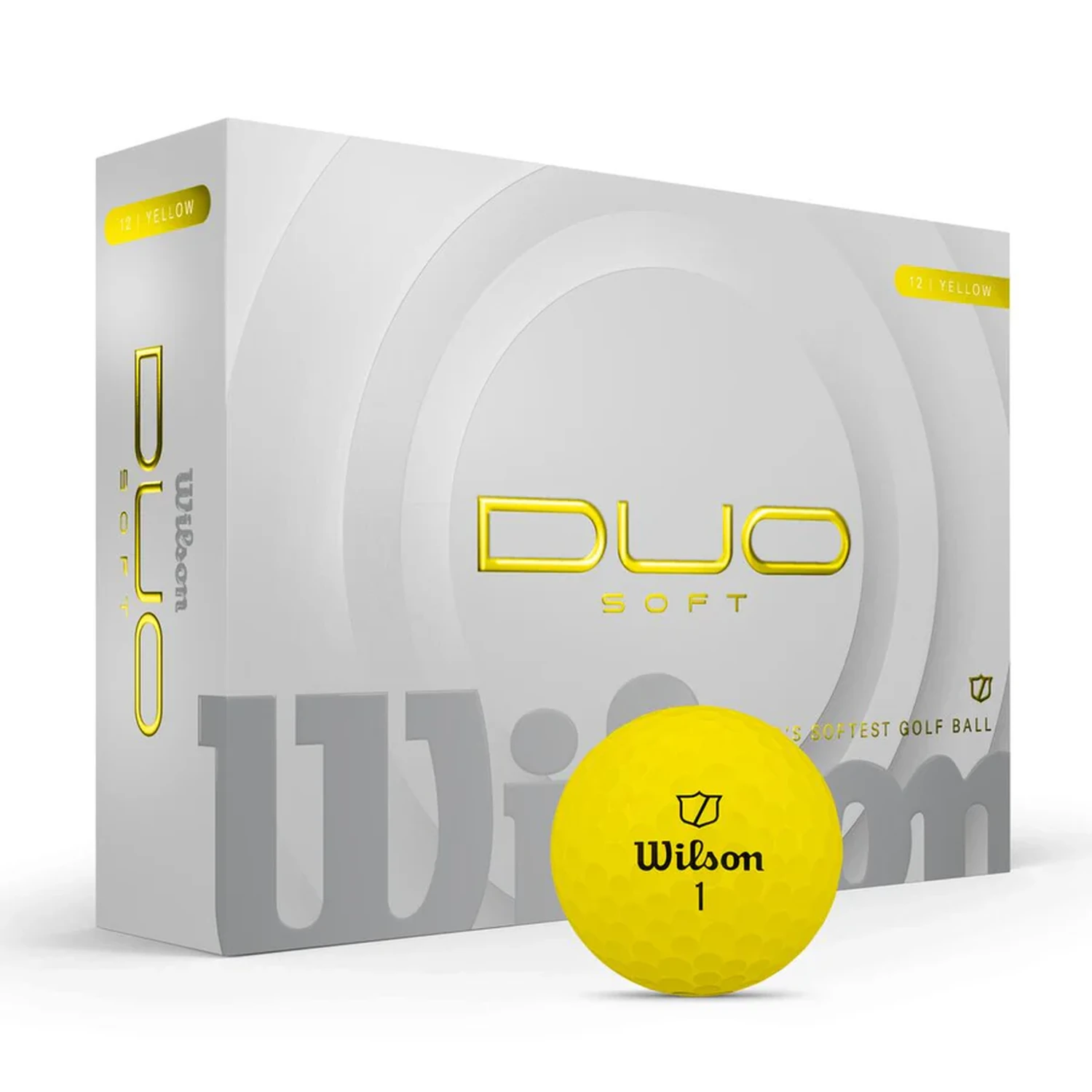 DUO SOFT GOLF BALL Yellow 12-BALL