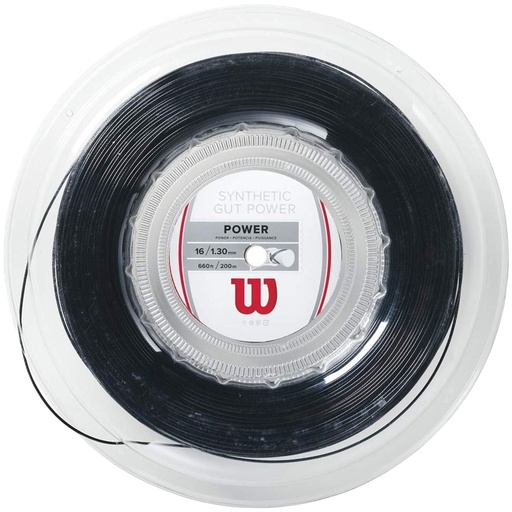 [WRZ905200] Synthetic Gut Power 16 Tennis String - 200m Reel