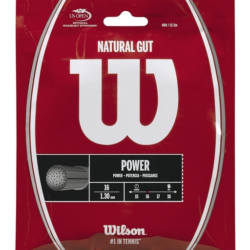 [WRZ999800] WILSON NAT GUT 16 TENNIS RKT STRING